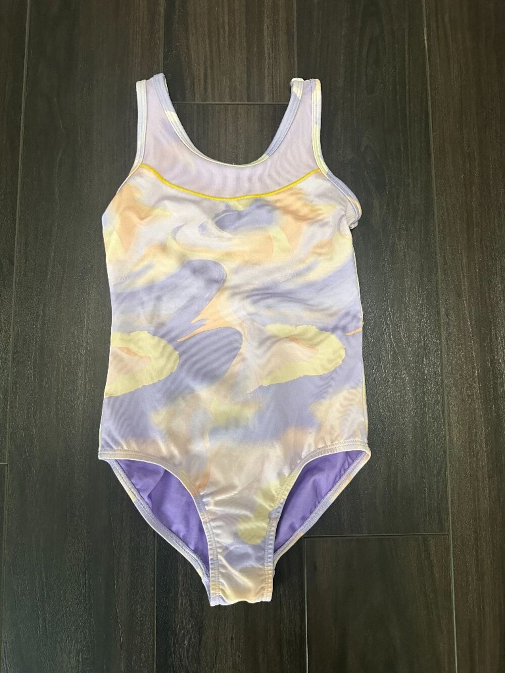 Cat & Jack Girls' Gymnastics Cloud-Swirl Leotard, size S